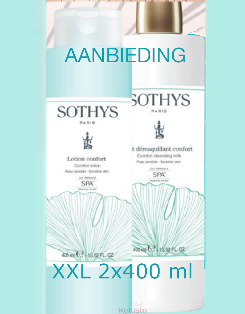 Sothys Lait Demaquillant Confort SPA en Lotion Confort 2x400 ml