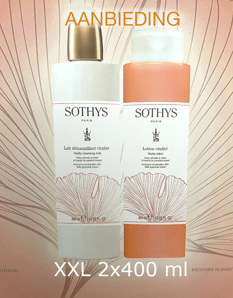 Sothys Lait Demaquilliant Vitalite en Lotion Vitalite 2 x 400 ml