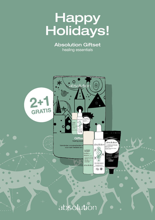 Absolution Giftset Healing Essentials - La Crème de Santé - L'Huile Visage Pax - gratis Le Nettoyant Pureté