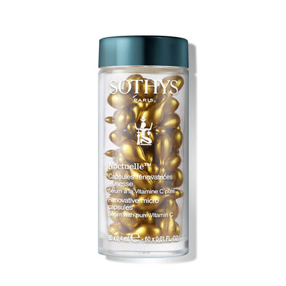 Pure Vitmaine C in biologishe capsules welke de huid helpen tegen oxidanten, pigmentvlekken en huidveroudering