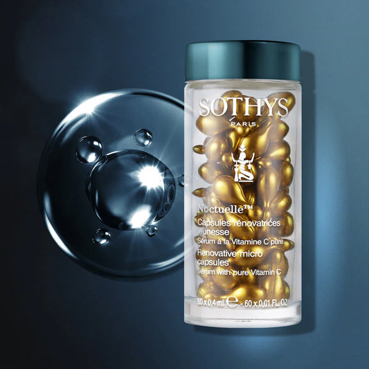 Deze unieke microcapsules op plantaardige basis en 100% biologisch afbreekbaar voorzien uw huid in een zijdezachte formule van precies de juiste dosis pure vitamine C (20%)