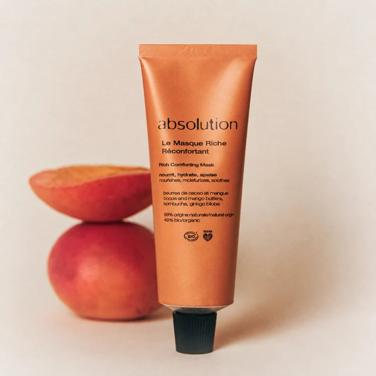 Absolution Comforting Essentials, een set bestaand uit La Crème Riche, Le Masque Riche Reconfortant en gratis L'Eau Soir et Matin
