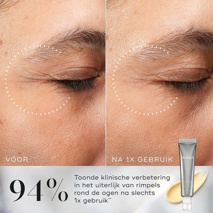 klinisch bewezen nachtcrème voor de ogen bevat retinAL (geen retinol) van de volgende generatie, dat 11 keer sneller werkt dan standaard retinol* en al na 1 keer gebruik opmerkelijke zichtbare resultaten oplevert.