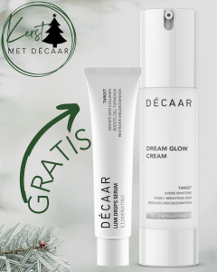 Decaar Dream Glow Cream met Lumi Drops travel serum gratis