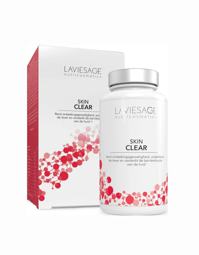 LavieSage SkinClear remt de ontstekingsgevoeligheid , ondersteunt de lever en versterkt de barrierefuntie van de huid.