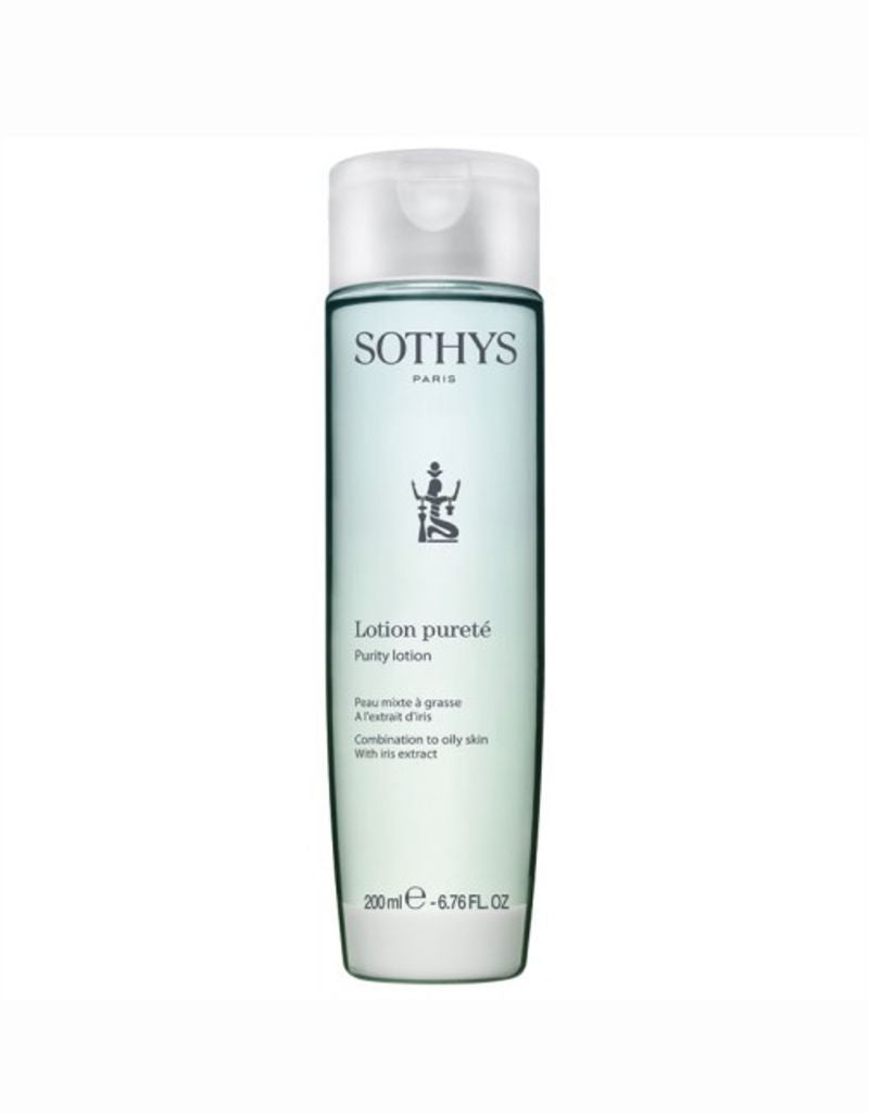Een verfrissende lotion van Sothys, verrijkt met natuurlijke kruiden en planten extracten, die zorgt voor een stralende en frisse huid. Werkt adtringerend en verfijnt de structuur van de huid.