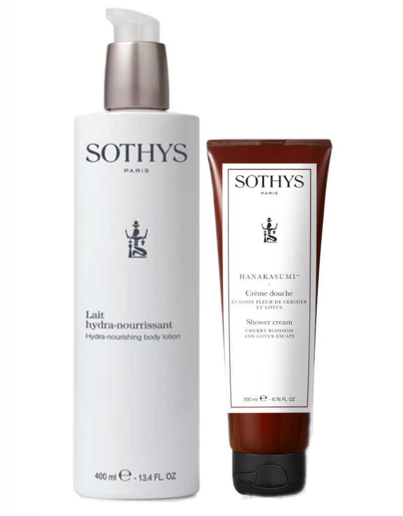 Sothys Body Lotion Hydra Nourrissant 400 ml + Douche Creme Cérisier et Lotus 200 ml