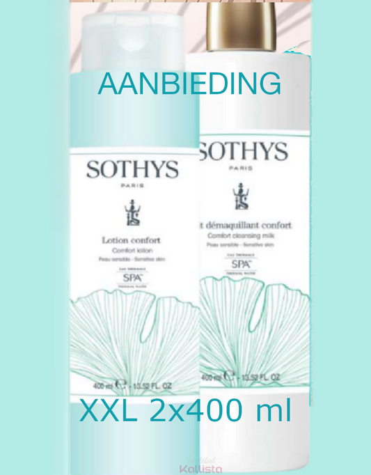 Sothys Lait Demaquillant Confort SPA en Lotion Confort 2x400 ml