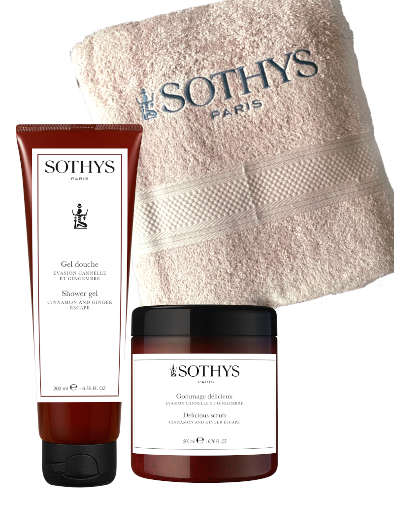 Sothys Spa Set Evasion Canelle et Gingembre & GRATIS XXL Bandhanddoek