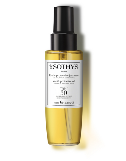 Huile Protecteur SPF30 is een olie met een lichte textuur en zijdezachte finish in een praktische sprayflacon . Omhult huid en haar met een beschermend laagje en parfumeert ze subtiel. Optimaal beschermd blijft de jeugdigheid van de huid behouden, die geleidelijk een stralende bruining ontwikkelt