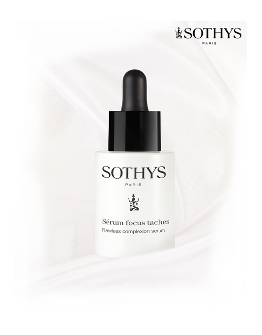 Serum Focus Taches van Sothys is het resultaat van een unieke combinatie van 9 actieve ingrediënten uit de wetenschap en de natuur om alle soorten pigmentvlekken te bestrijden als gevolg van de zon, ouderdom, acné, etc.