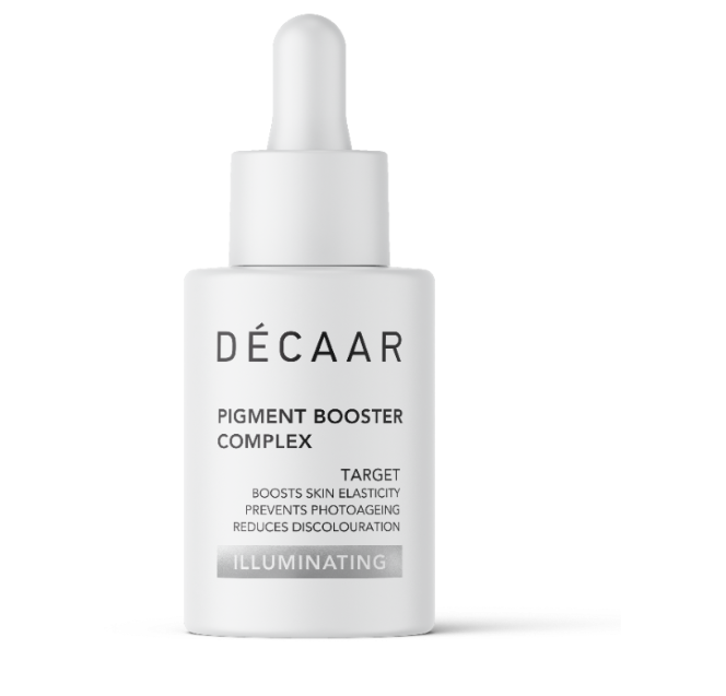 Vermindert pigmentvlekken, werkt preventief tegen foto aging en brengt meer elasticiteit in de huid.